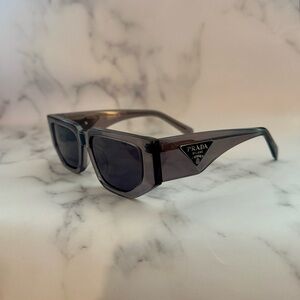 Women’s Prada Gray Sunglasses with Black Accents